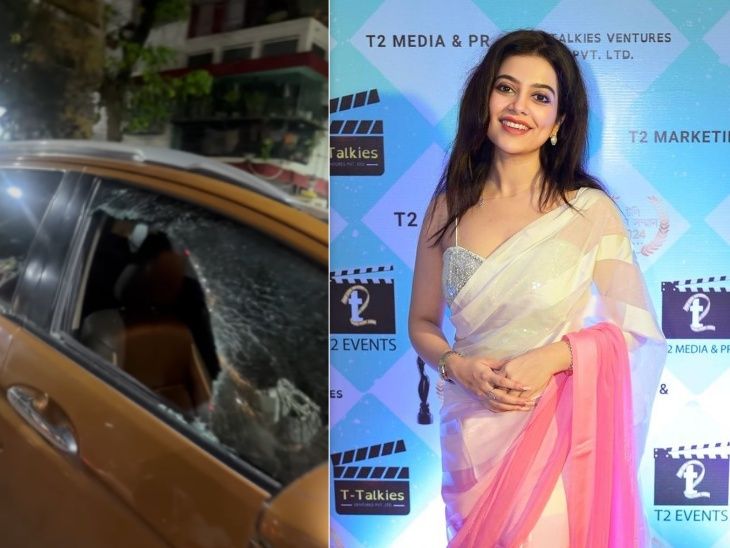 Bengali actress Payal Mukherjee attacked in Kolkata, biker broke car glasses | Bengali actress Payal Mukherjee attacked: Late night biker forcefully stopped the car and then broke the glasses, crying and asking for help on live streaming