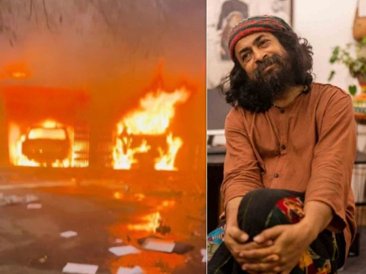 Singer Rahul Anand’s house burnt in Bangladesh violence | Singer Rahul Anand’s house burnt in Bangladesh violence: 3000 musical equipments located in the 140 year old house also turned to ashes, singer fled with his family