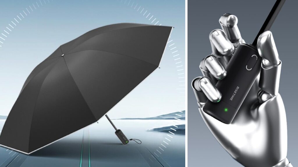 Xiaomi Risetime Smart Electric Umbrella Launched Price 129 Yuan One Touch Open Close Feature and More