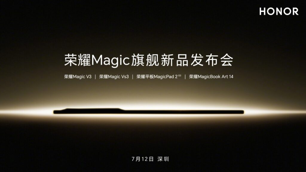 Honor Magic V3, Magic Vs3, MagicPad 2 to Launch Next Week