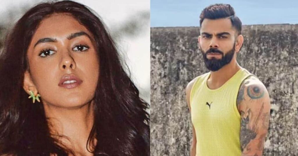 ‘I treat Virat Kohli like a crazy person…’ Mrunal Thakur, who came into the limelight with her statement, got angry and now she said this