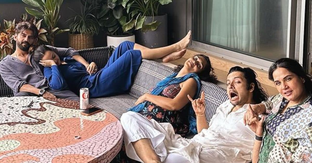 Sonakshi Sinha-Zaheer Iqbal celebrated Sunday with Richa Chadha, the actress was seen lying in her husband’s lap, Ali Fazal reacted