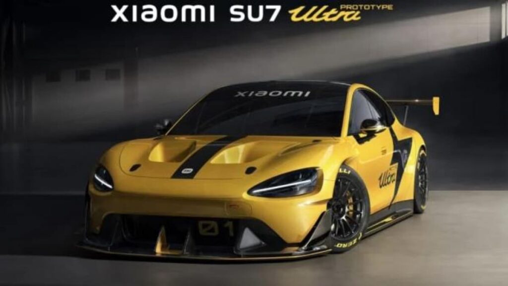 Xiaomi SU7 Ultra Electric Sports Car 350 Kmph Top Speed ​​1527 bhp Unveiled Rivals Tesla Model S plaid Hyundai IONIQ 5