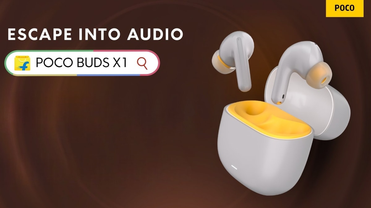 Poco Buds X1 TWS Earphones Price in India Rs 1699 Launched ANC Support Titanium Drivers 36 Hours Playback Specifications Availability