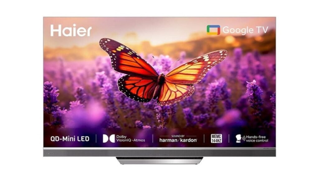 Haier 65 and 75inch 4k smart tv M95E series price Rs 135000 launched in india features sale offers