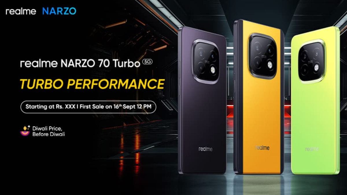 realme NARZO 70 Turbo 5G Price in India starts Rs 16999 upto 12gb ram sale 16th september coupon discount