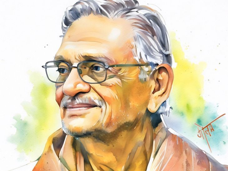 Gulzar wrote a special poem for children on Teachers Day dainikbhaskar | Gulzar’s special poem for children on Teachers’ Day: Learn A, Aa, I, E son, it will help you when you grow up, otherwise you will be called a dwarf