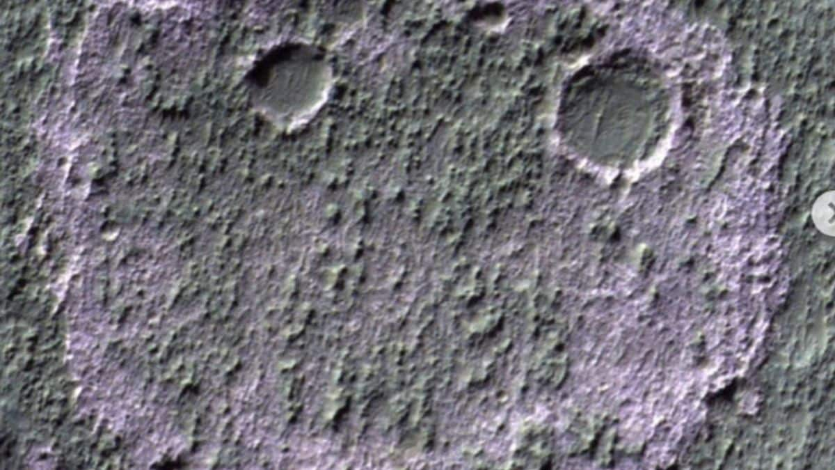 creepy smiley face on mars ESA shared image of ExoMars orbiter