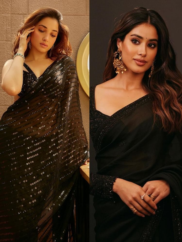 Janhvi or Tamanna, whose saree looks are better?