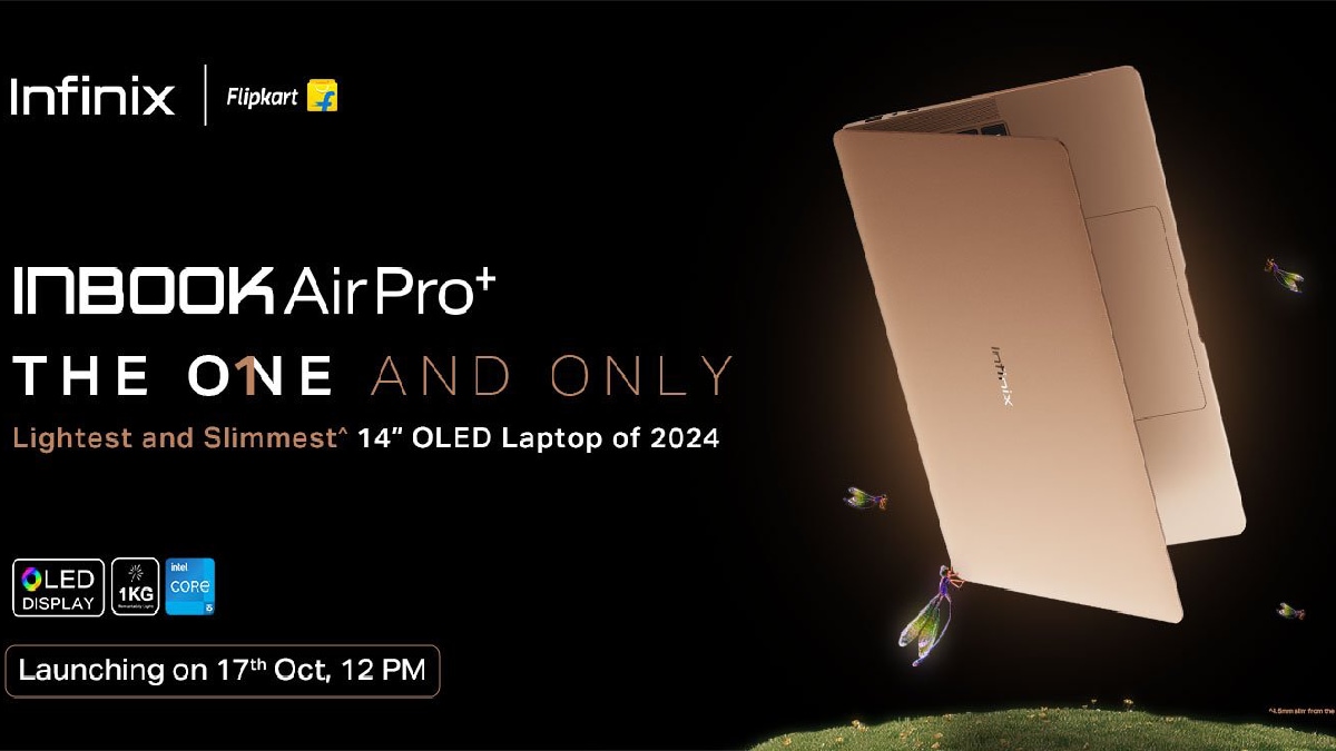 Infinix Inbook Air Pro plus laptop with 16GB ram 120Hz AMOLED display launching October 17 in India all details