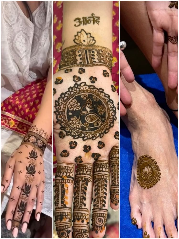 Actresses got mehendi applied on Chauth, the design is very unique