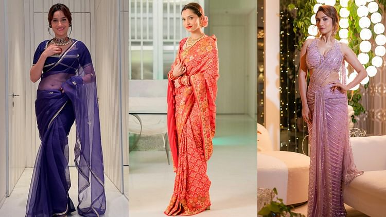 Karwa Chauth 2024 Ankita Lokhande Saree Collection For Karwa Chauth Image - Amar Ujala Hindi News Live