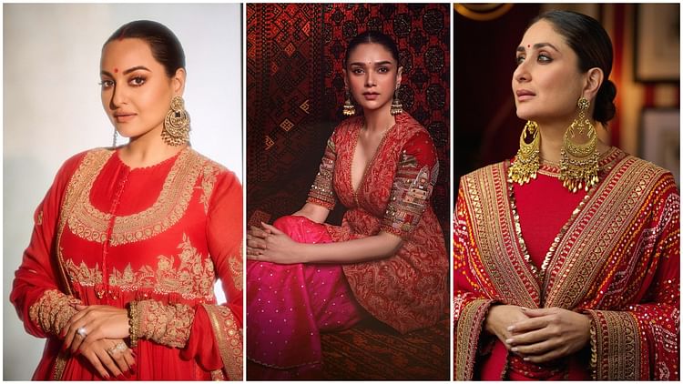 Karwa Chauth 2024 Suit Designs Inspired By Bollywood Actress Red Suit Look - Amar Ujala Hindi News Live