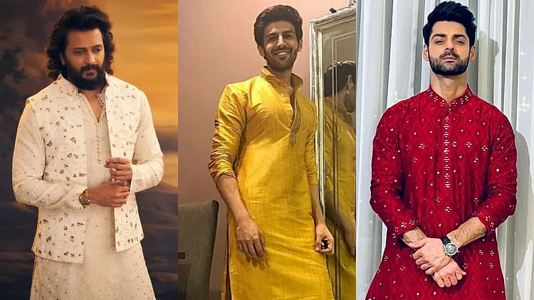 Shardiya Navratri 2024 Trendy Mens Kurta Collection For Navratri Puja - Amar Ujala Hindi News Live