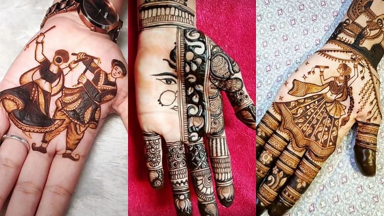 Navratri Special Mehndi Design For Shardiya Navratri 2024 Navratri Mehndi Images 2024 - Amar Ujala Hindi News Live