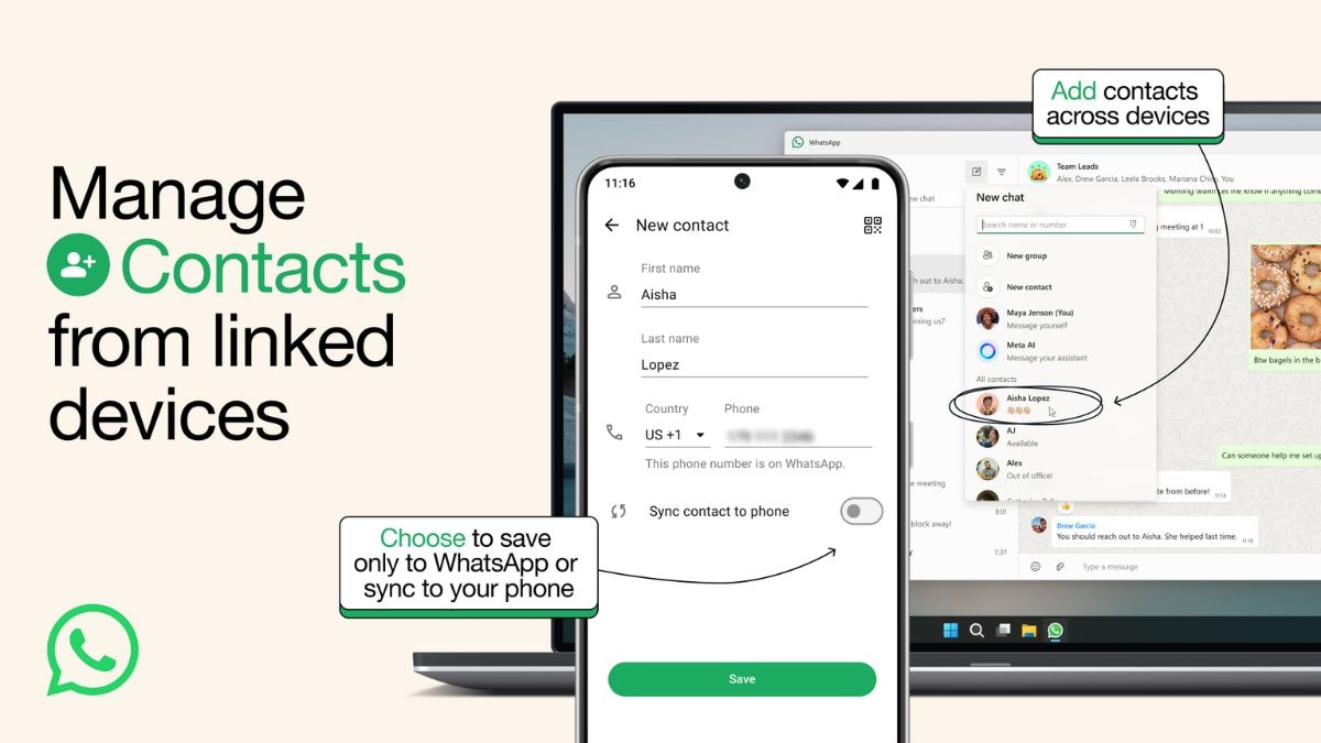 WhatsApp Upcoming Features Ability to Save Contacts via All Linked Devices Web All Details