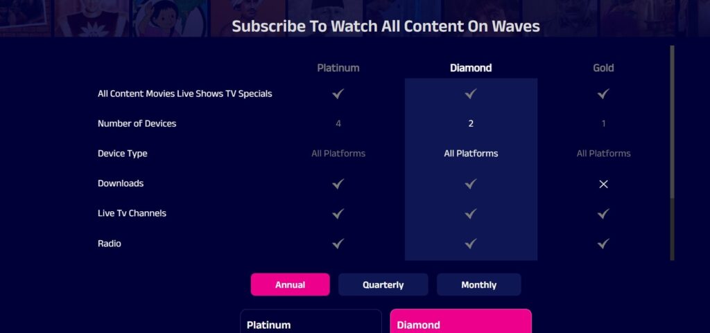 Waves OTT Subscription Plans starts rs 30 prasar bharti new service details