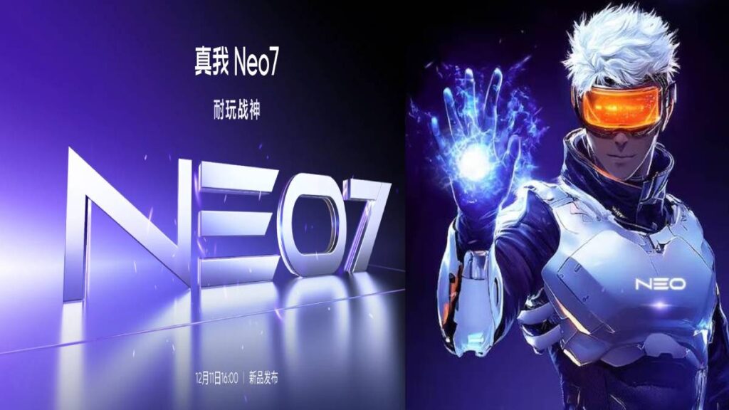 Realme Neo 7 with 7000mah battery 80W charging Set to Launch on December 11 know all expected things