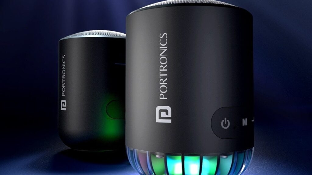 Portronics SoundPot Pro Price in India Starting Rs 1599 Launched 20W Portable Speakers RGB Lighting Specifications Features