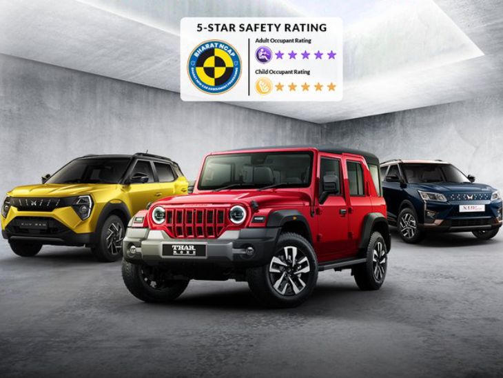 Thar rocks first body-on-frame SUV with 5-star safety rating | Thar Rocks first body-on-frame SUV with 5-star safety rating: Mahindra XUV 3XO and XUV 400EV also get 5-stars in India NCAP crash test