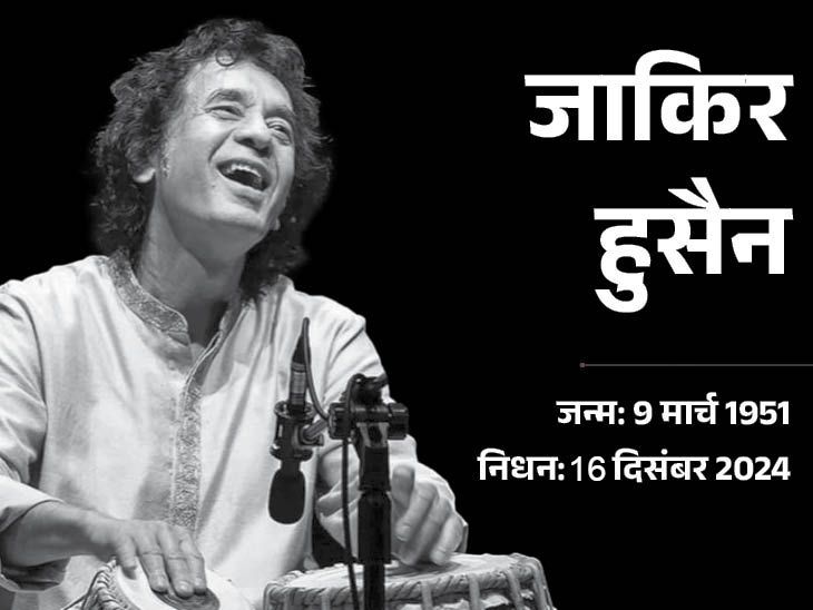 Tabla player Ustad Zakir Hussain passed away, was 73 years old; received Padma Vibhushan in 2023, was also a three Grammy Award winner. Tabla player Ustad Zakir Hussain passes away: was 73 years old; Received Padma Vibhushan in 2023, was also a three-Grammy Award winner