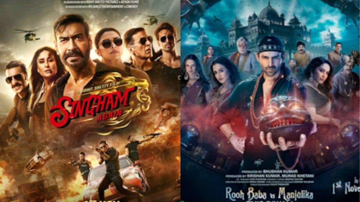 which OTT Singham Again and Bhool Bhulaiyaa 3 were released how to watch