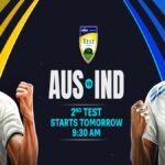 Ind vs Aus 2nd Test Live Where and when to watch live match