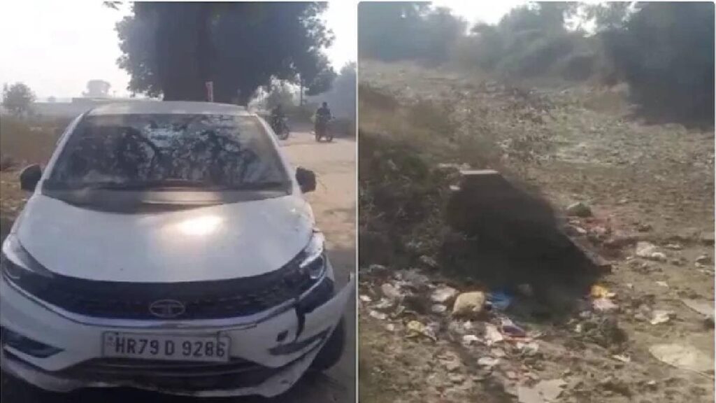 Car accident following gps navigation falls into kalapur canal in bareilly