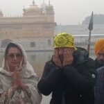 Amritsar Golden Temple Sunil Shetty bowed down | Sunil Shetty paid obeisance at the Golden Temple: Wife Mana also accompanied him, praised Diljit, said – Will work in Punjabi films if given a chance – Amritsar News