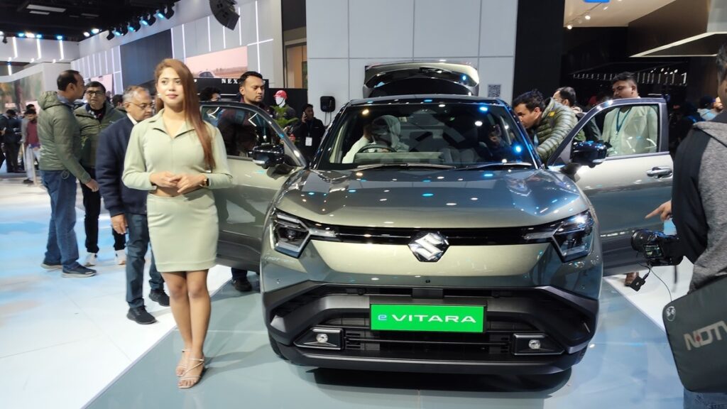 Maruti Suzuki e-Vitara with 500KM Range Unveiled at Bharat Mobility Global Expo 2025