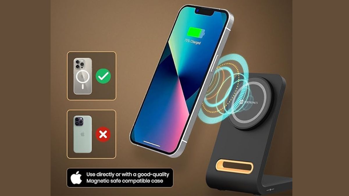 Portronics Flux Wireless Charging Stand Price in india rs 1399 launched features specifications