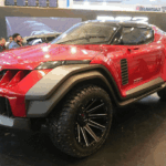 Customized vehicles, DC 2’s monster looking E-tank | Customized vehicles, DC 2’s monster-looking e-tank: mobile showroom Europa, custom Force Urbania for the whole family