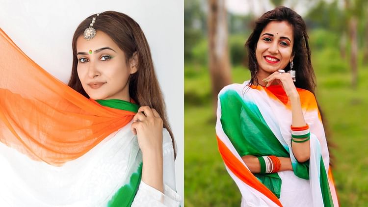 Republic Day 2025 Tricolor Makeup Look Ideas For 26 January Photos - Amar Ujala Hindi News Live