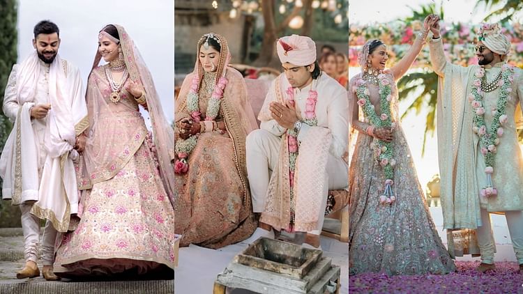 Neeraj Chopra And Himani Wedding Photos Viral On Social Media Know About Himani Lehenga - Amar Ujala Hindi News Live