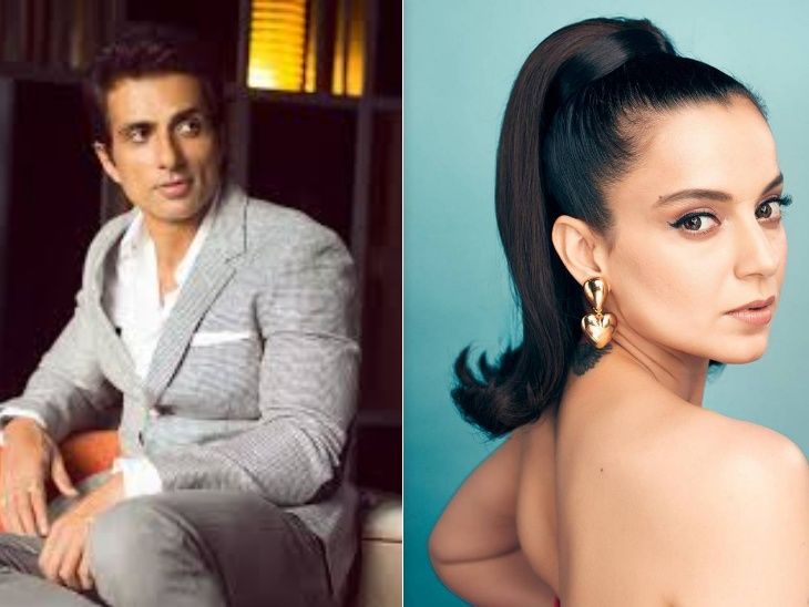 Kangana Ranaut does not want to be friends with Sonu Sood. Kangana Ranaut does not want to be friends with Sonu Sood: Said- Some people who are angry should remain angry, said on awards- nothing real