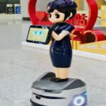 China launched first AI railway robot Xiaotie provide various services at Xian railway station