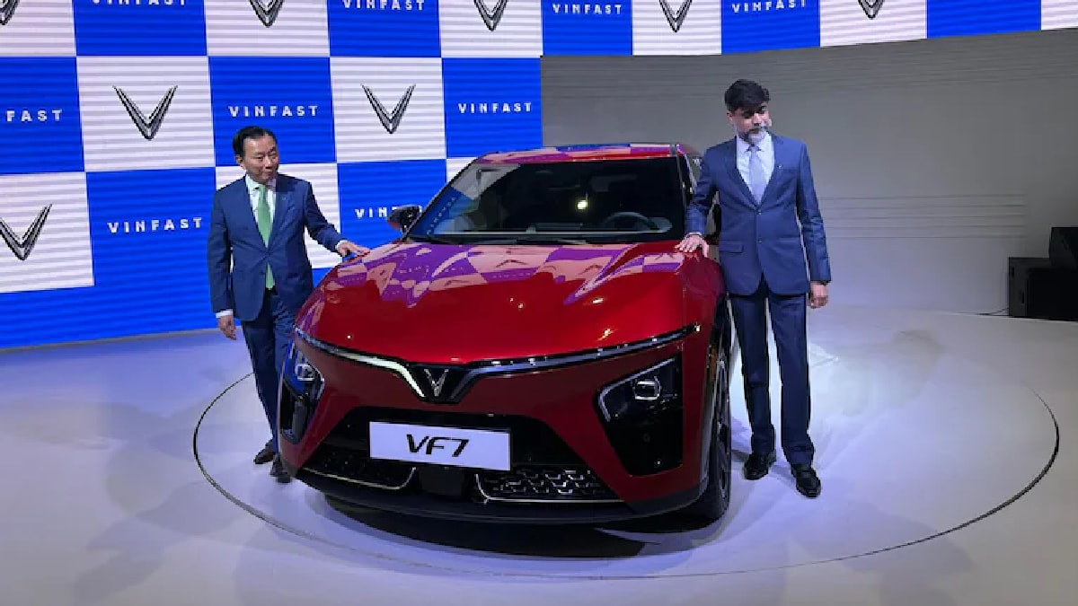 VinFast VF7 Electric SUV Debuts in India with 450km range features more