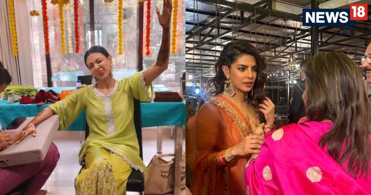 Priyanka Chopra’s brother Siddharth’s wedding function begins, the first adorned mother’s outpost, there was a piya’s mehndi in the hands of the bride there