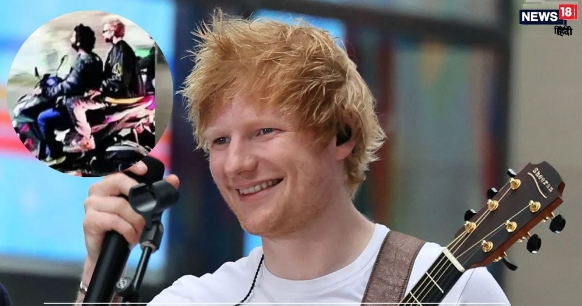 Concert canceled in Bengaluru, ED Sheeran seen roaming on a bike with friend Arijit Singh in Bengal, photo going viral